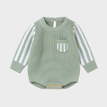 Soft Textured Long Sleeve Bodysuit