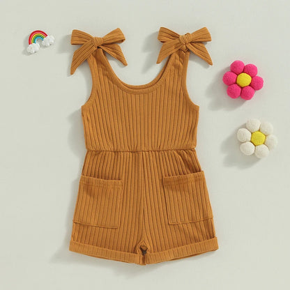 Sleeveless Ribbed Romper