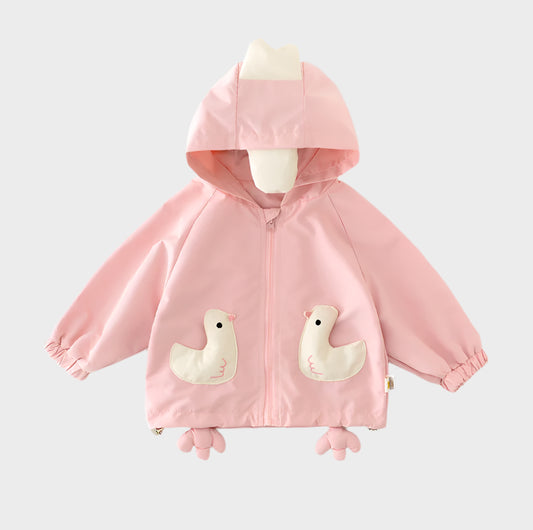 Bird Hooded Jacket Outwear Jacket