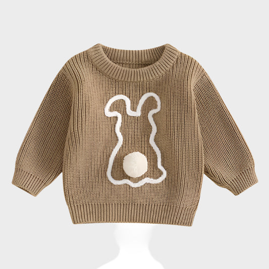 Bunny Plush Ball Sweater