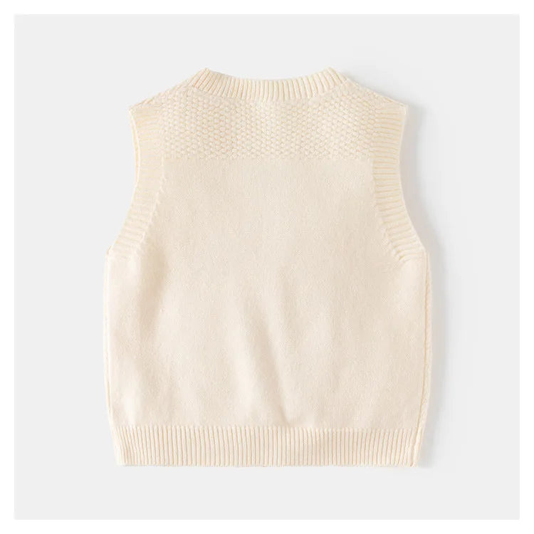 Gilet en tricot à col en V slim