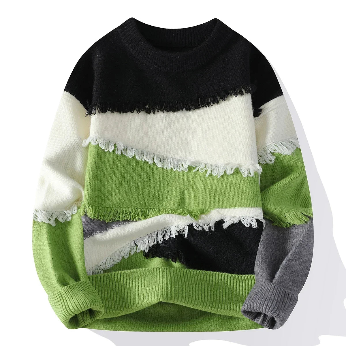 Retro Knitwear Patchwork Sweater