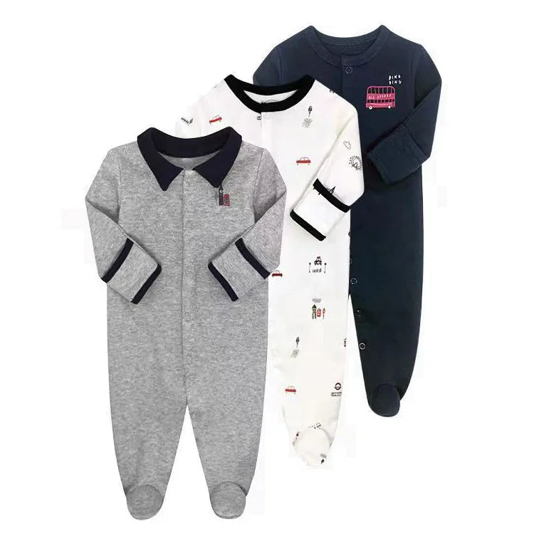 3 Pieces Essential Newborn Jumpsuit