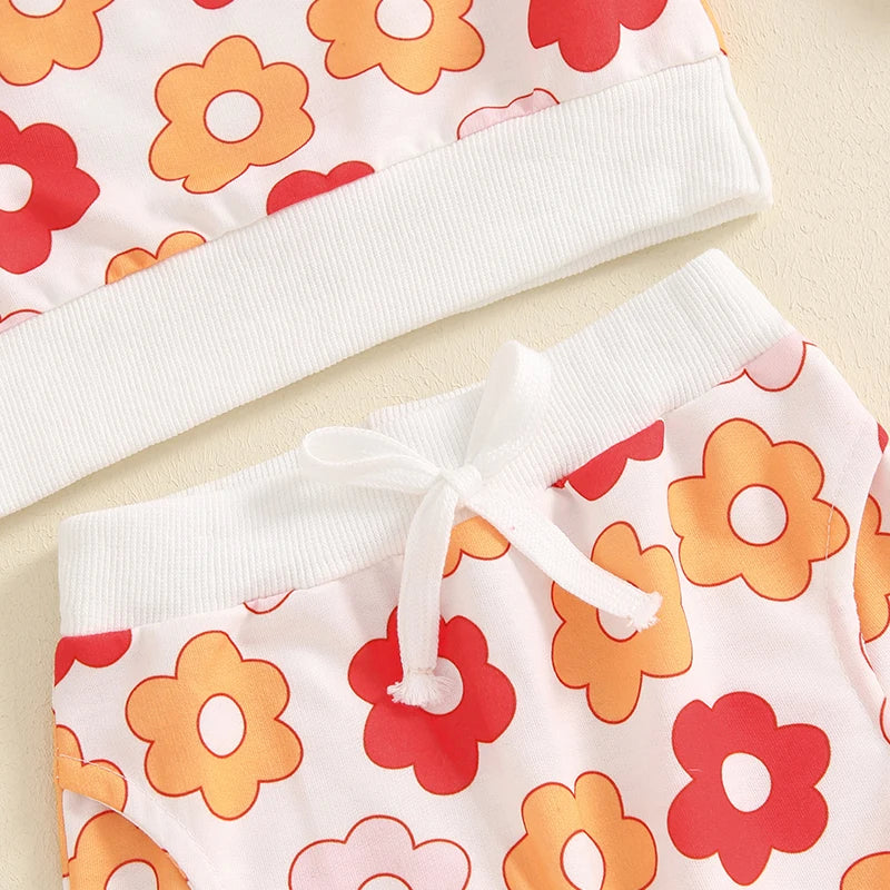 2 Pieces Floral  Suit