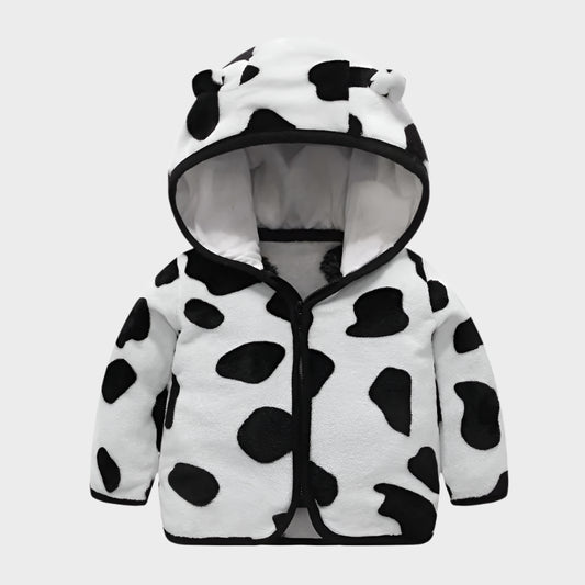 Coral Fleece Hooded Outerwear Snowsuit Jacket