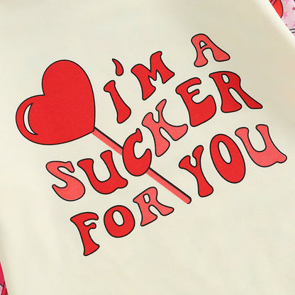 Valentine Heat Lollipop Bodysuit