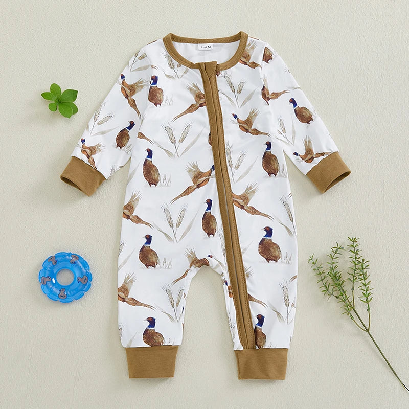 Bird Wheat Romper
