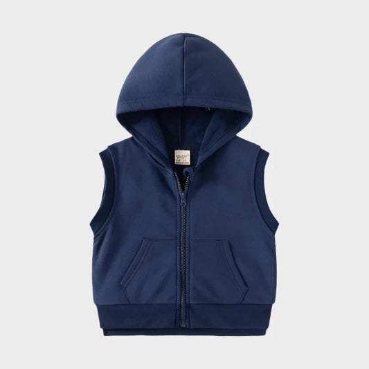 Spring Vest with Hoodie