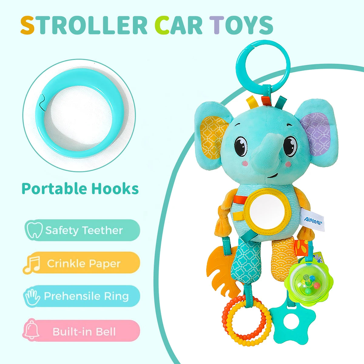 Plush Stroller Hanging Doll
