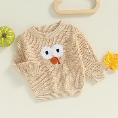 Embroidery Sweaters Long Sleeve O Neck