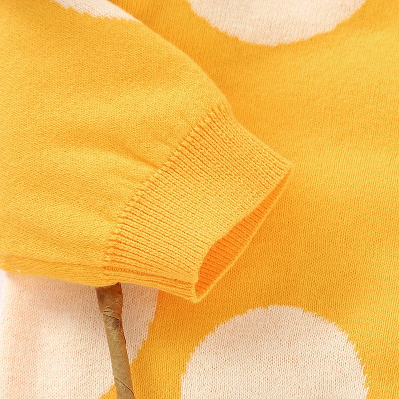 Polka Dots Long Sleeve Sweatshirt