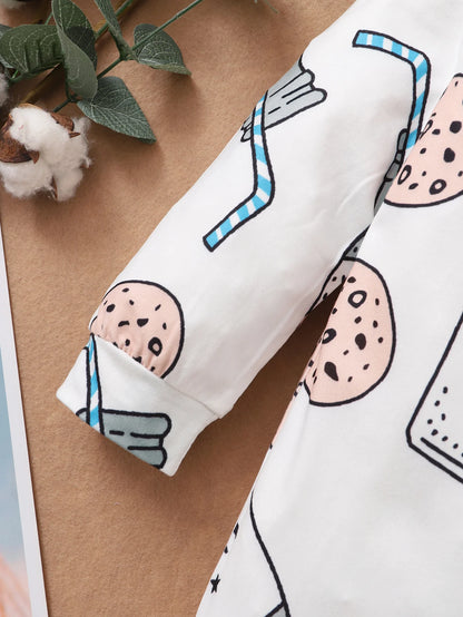 Long Sleeved Cute Milk Bottle Jumpsuit