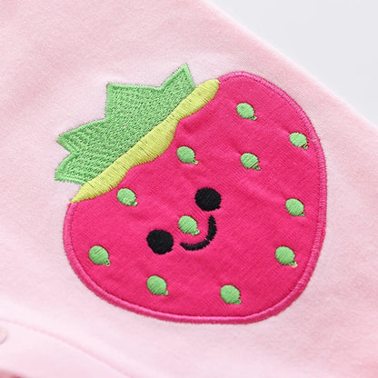 Strawberry Long-Sleeved Jumpsuit