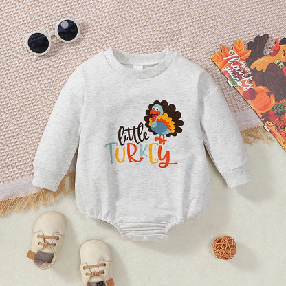 Thanksgiving Casual Long Sleeve Bodysuit