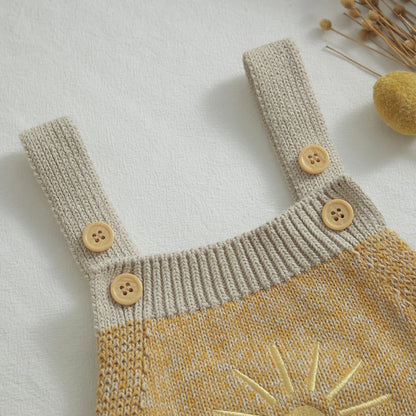 Knitted Sun Embroidered