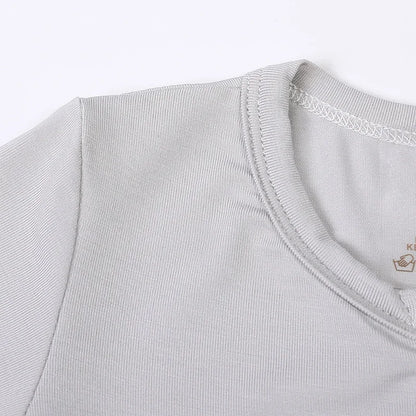 Combinaison à manches courtes en bambou