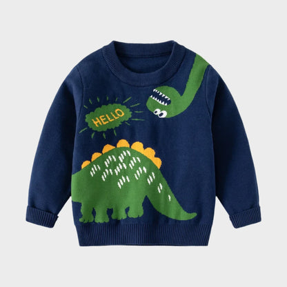 Dinosaur Long-Sleeve Sweater