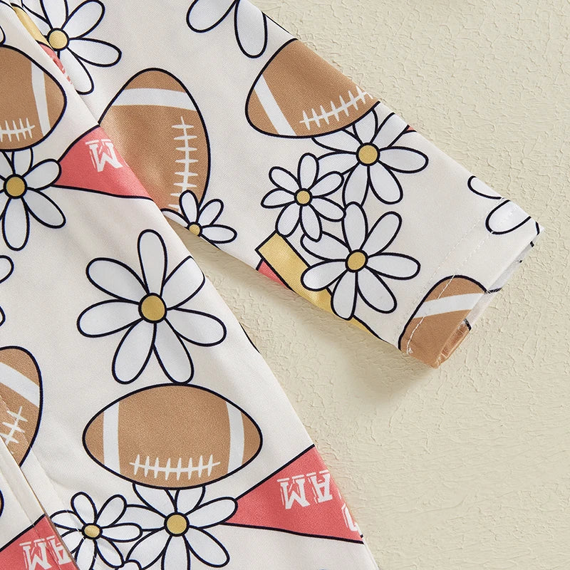 Football Autumn Floral Jumpsuit