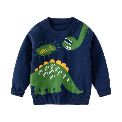 Dinosaur Long-Sleeve Sweater