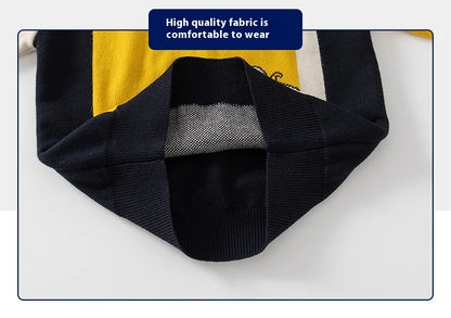 Pull à manches longues avec col dessin animé Workmanship™ Block