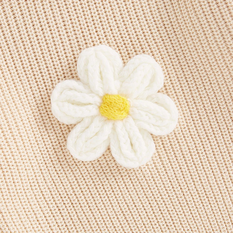 Pull à manches longues avec broderie florale