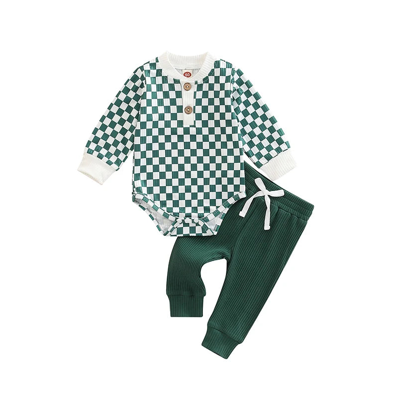 2 Piece Checkered Outfit