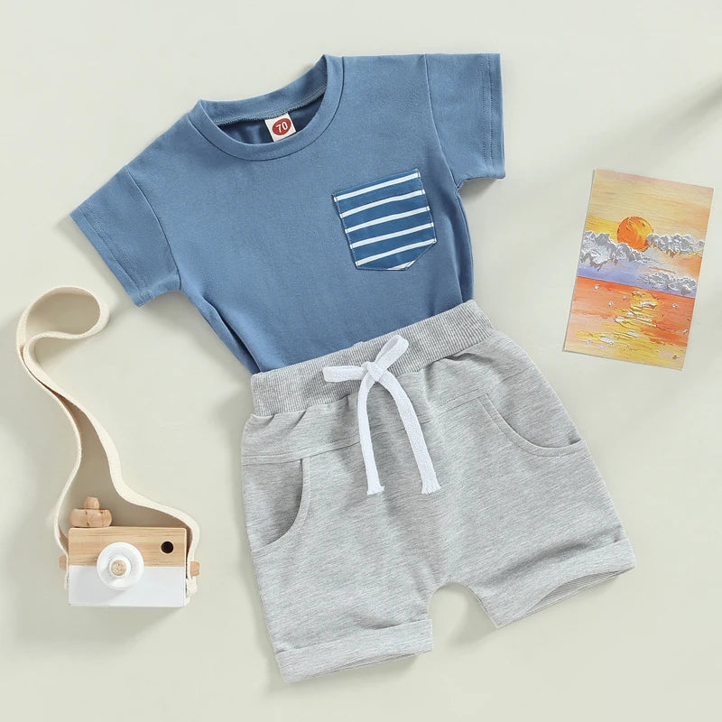 2 Piece Summer Stripes Outfit