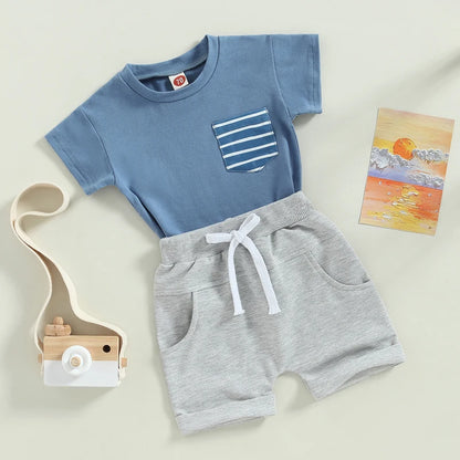 2 Piece Summer Stripes Outfit