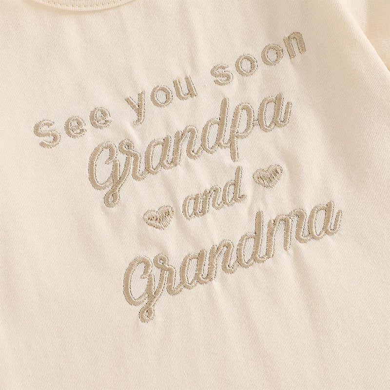 Embroidery Short Sleeve Bodysuit