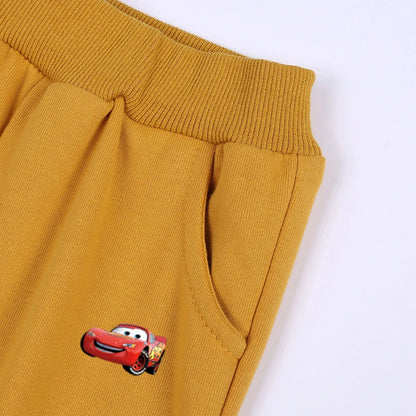 3 Piece Cartoon Cars Knitted Tracksuit