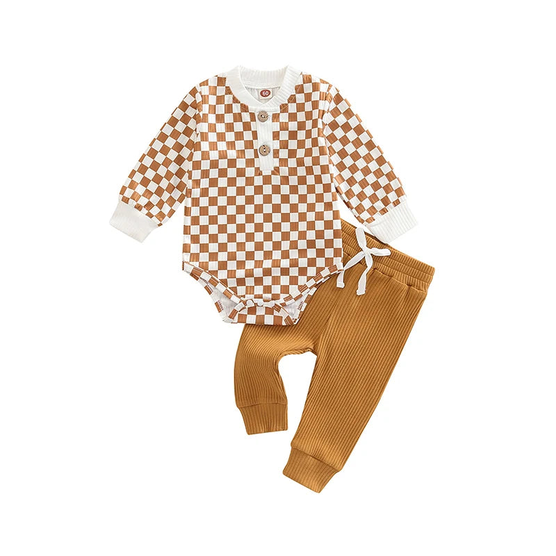 2 Piece Checkered Outfit