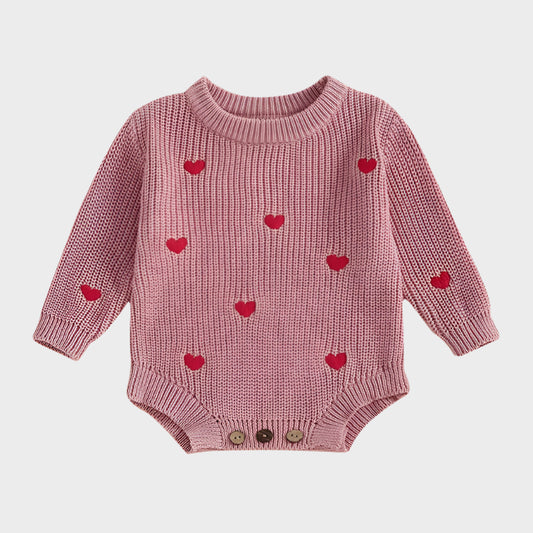 Heart Knit Long Sleeve