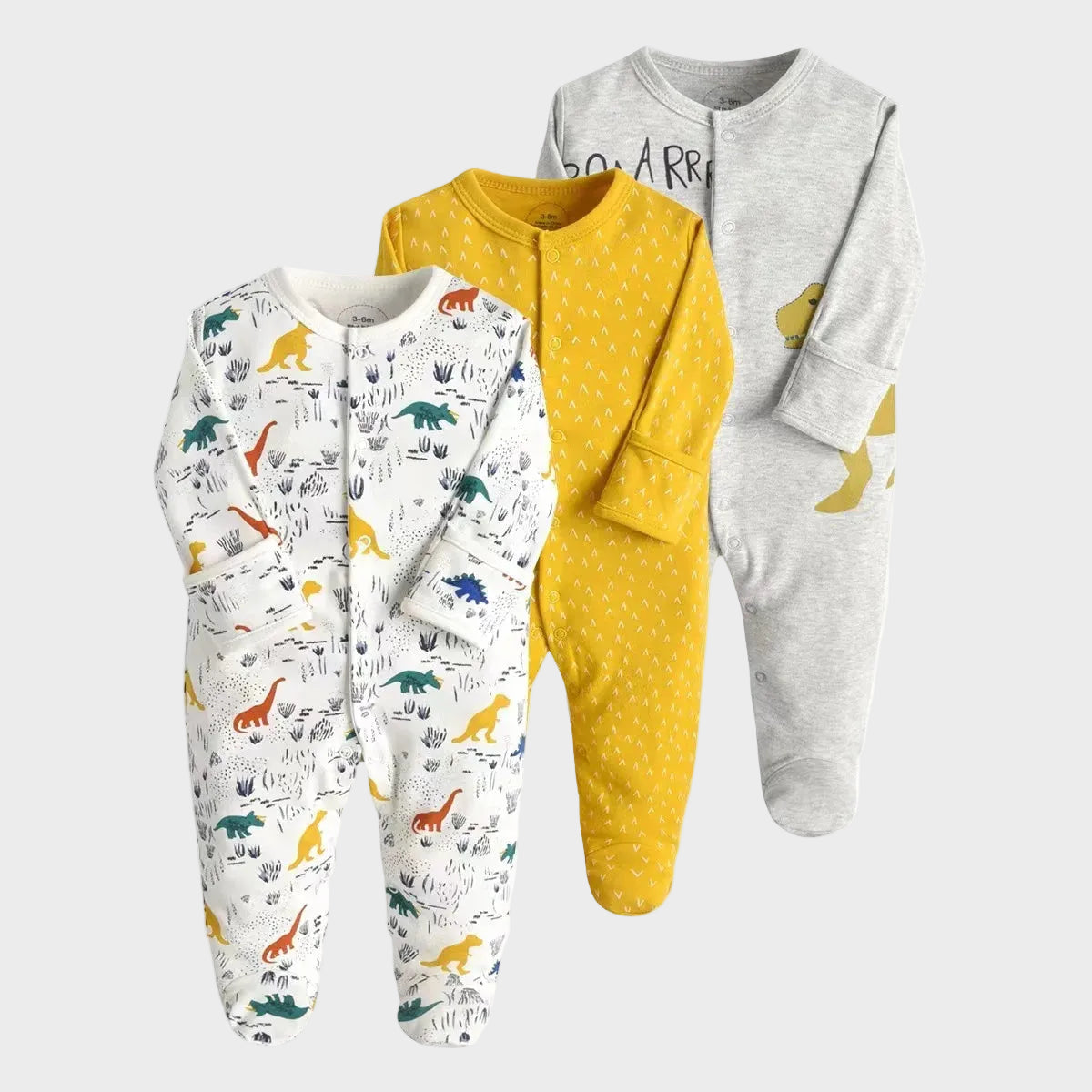 3 Pieces Essential Newborn Jumpsuit