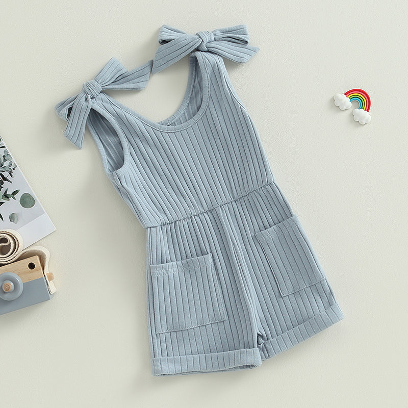 Sleeveless Ribbed Romper