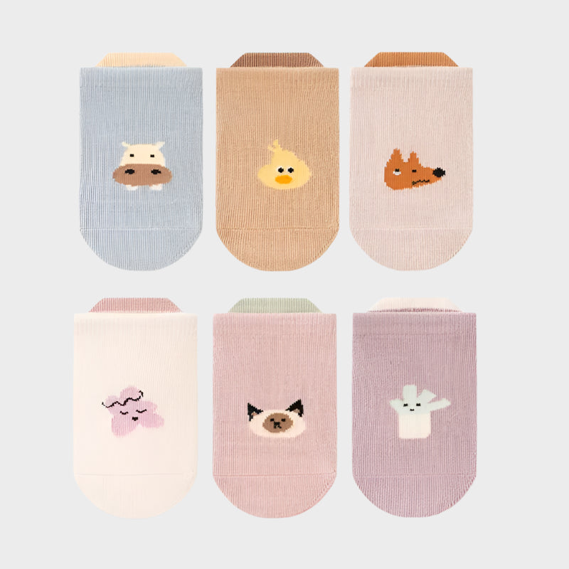 6 Pair Anti Slip Socks