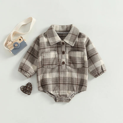 Body à motif écossais vintage 