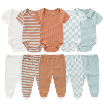 5 Sets Bodysuit with Pants