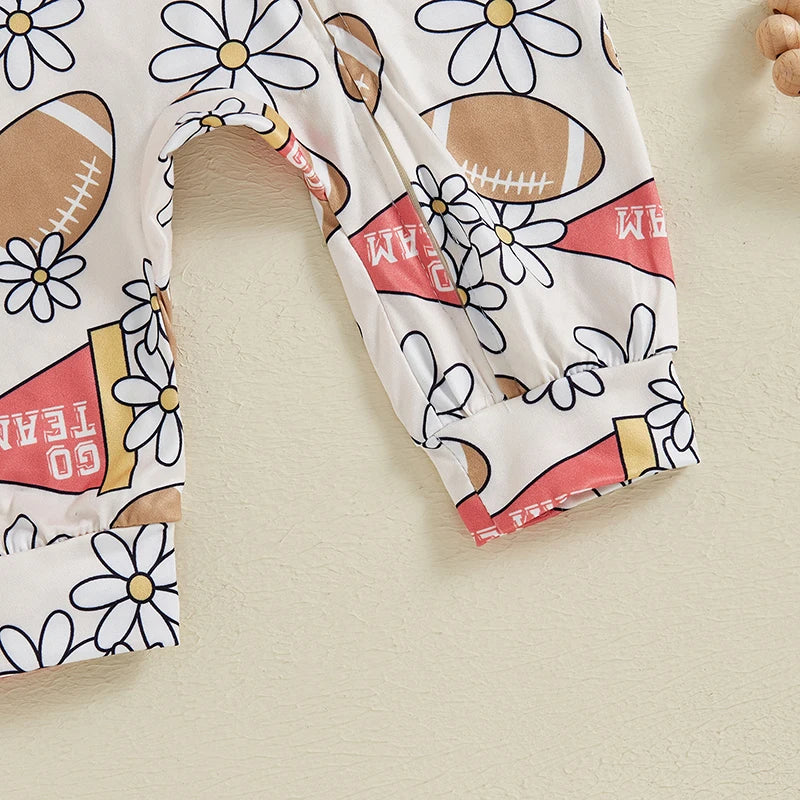 Football Autumn Floral Jumpsuit