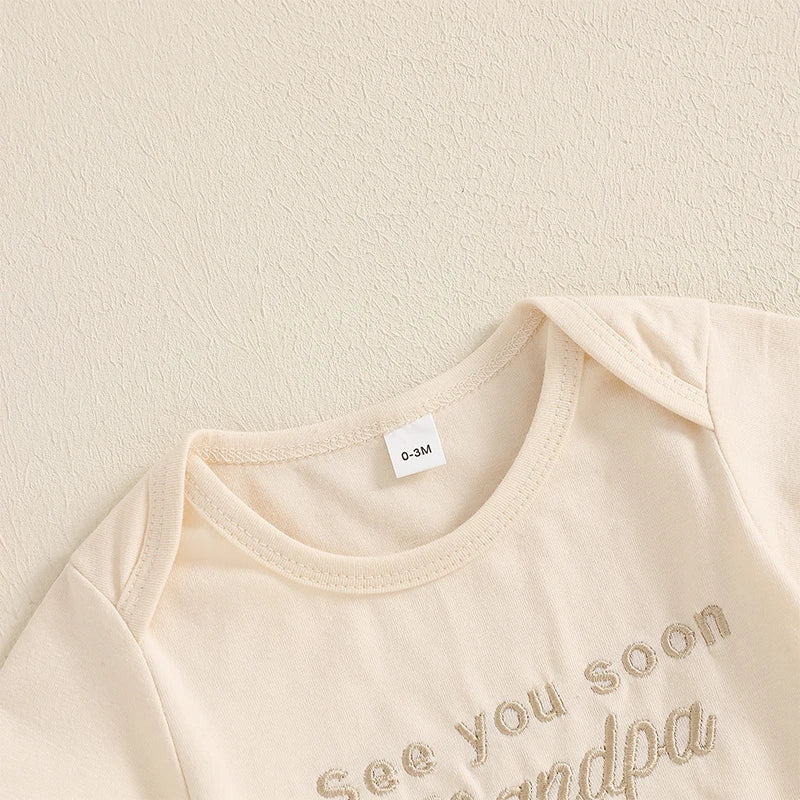 Embroidery Short Sleeve Bodysuit