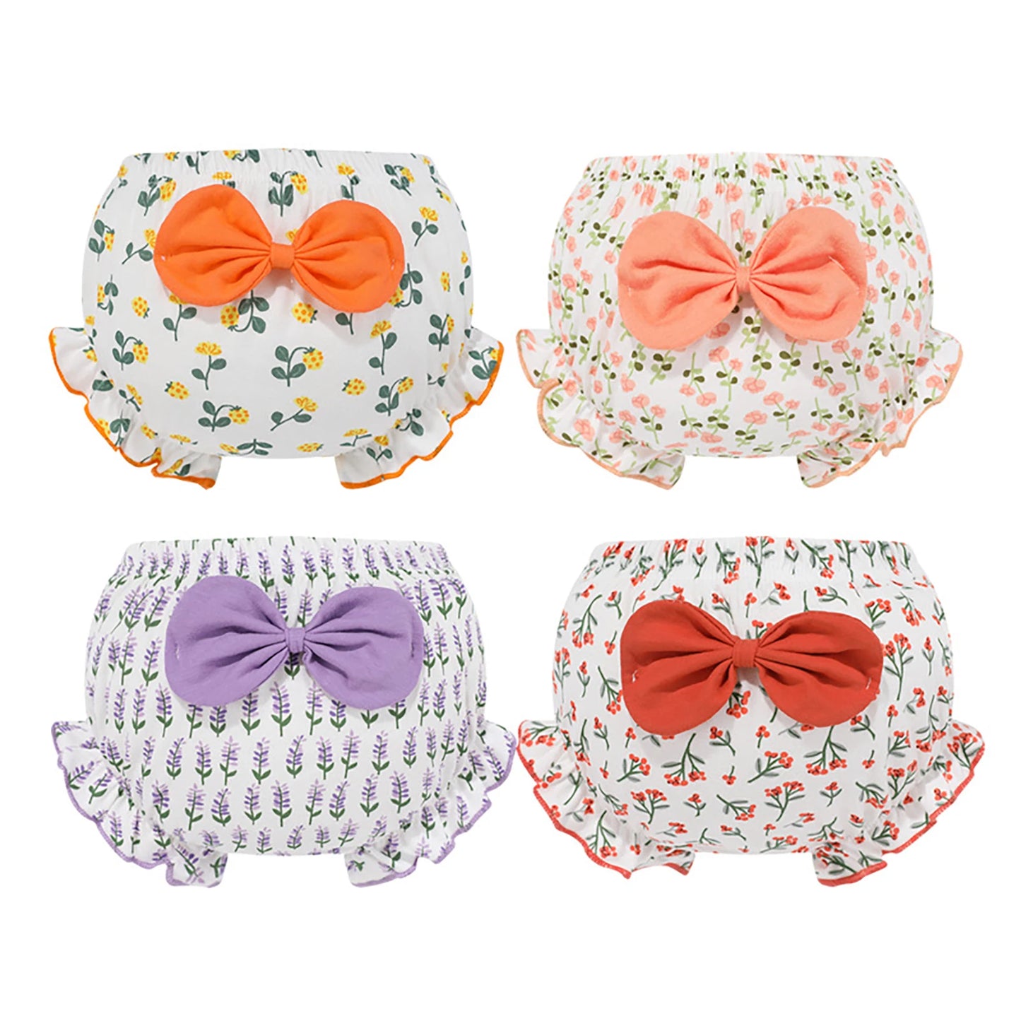 Ruffle Bow Diaper