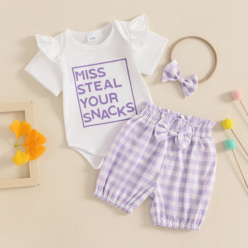 3 Piece Plaid Summer Outfit