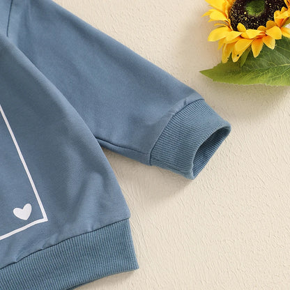 2 Piece Set Long Sleeve Sweatshirt with Long Pants