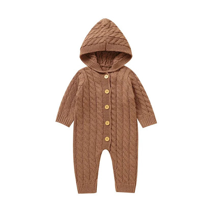 Knitted Autumn Hooded Grow suit