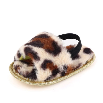 Faux Fur Newborn Shoe