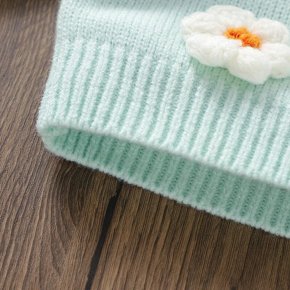 Floral V-neck Single Breasted Cardigan