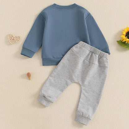 2 Piece Set Long Sleeve Sweatshirt with Long Pants