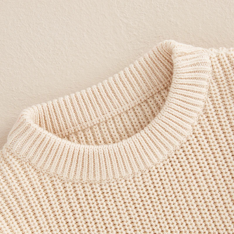 Pull à manches longues avec broderie florale