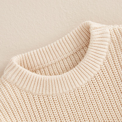 Pull à manches longues avec broderie florale