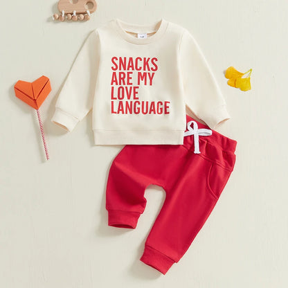 2 Piece Love Snacks Outfit