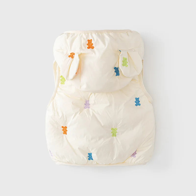 Autumn Winter Baby Cartoon Bear Vest